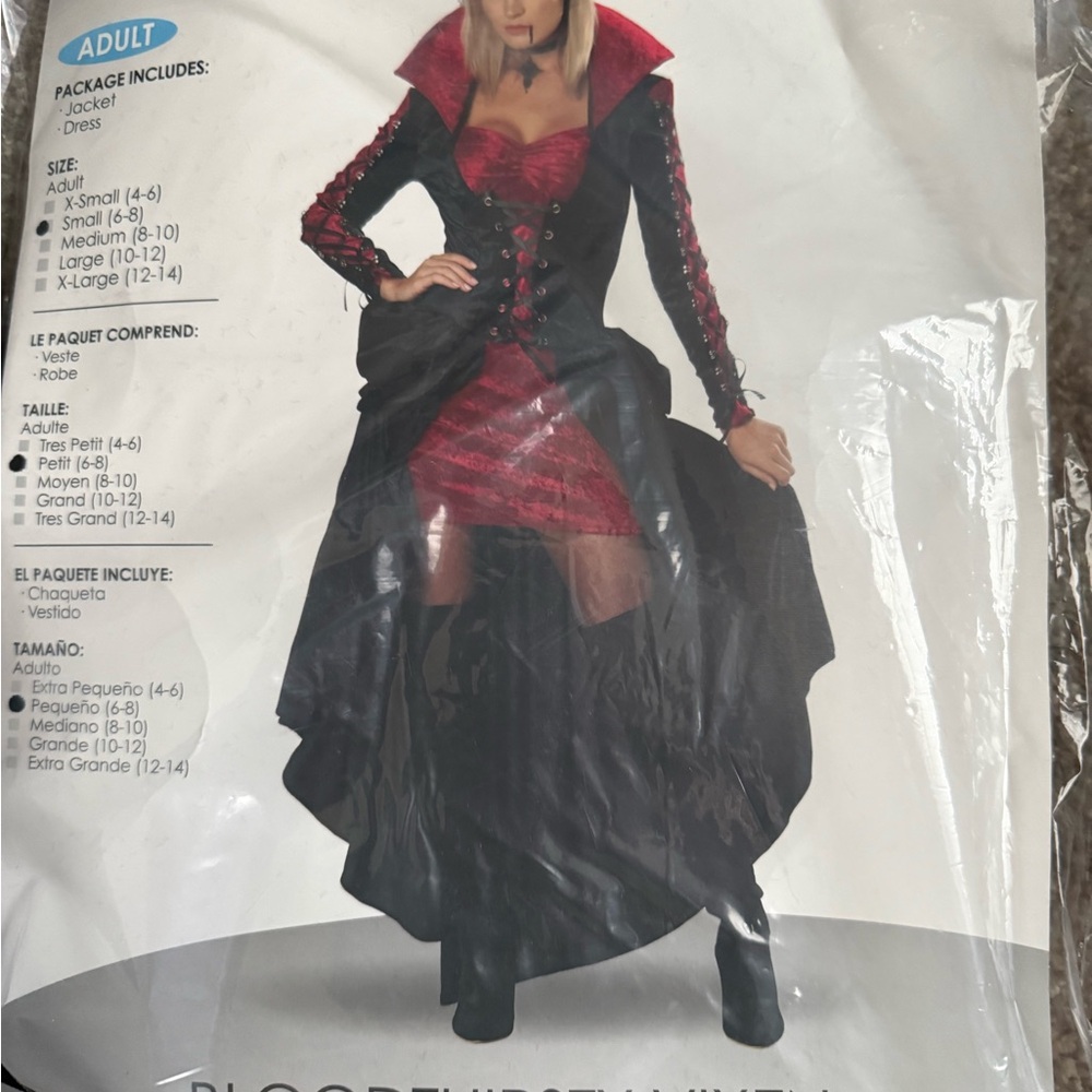 Black and Red Gothic Costume